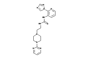 Image of 1-[2-[4-(2-pyrimidyl)piperazino]ethyl]-3-[2-(1,2,4-triazol-1-yl)-3-pyridyl]urea
