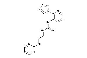 1-[2-(2-pyrimidylamino)ethyl]-3-[2-(1,2,4-triazol-1-yl)-3-pyridyl]urea