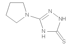 Image of 3-pyrrolidino-1,4-dihydro-1,2,4-triazole-5-thione