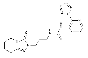 1-[3-(3-keto-5,6,7,8-tetrahydro-[1,2,4]triazolo[4,3-a]pyridin-2-yl)propyl]-3-[2-(1,2,4-triazol-1-yl)-3-pyridyl]urea