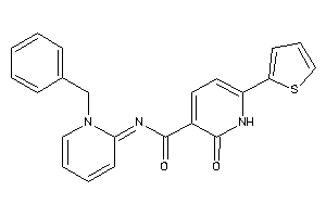 N-(1-benzyl-2-pyridylidene)-2-keto-6-(2-thienyl)-1H-pyridine-3-carboxamide