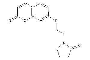 Image of 1-[2-(2-ketochromen-7-yl)oxyethyl]-2-pyrrolidone