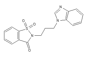 2-[3-(benzimidazol-1-yl)propyl]-1,1-diketo-1,2-benzothiazol-3-one