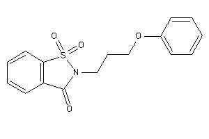 1,1-diketo-2-(3-phenoxypropyl)-1,2-benzothiazol-3-one