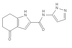 Image of 4-keto-N-(1H-pyrazol-5-yl)-1,5,6,7-tetrahydroindole-2-carboxamide
