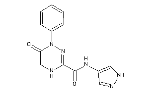 6-keto-1-phenyl-N-(1H-pyrazol-4-yl)-4,5-dihydro-1,2,4-triazine-3-carboxamide