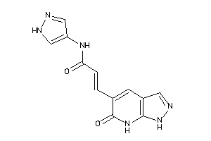 3-(6-keto-1,7-dihydropyrazolo[3,4-b]pyridin-5-yl)-N-(1H-pyrazol-4-yl)acrylamide