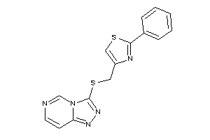 Image of 2-phenyl-4-[([1,2,4]triazolo[3,4-f]pyrimidin-3-ylthio)methyl]thiazole