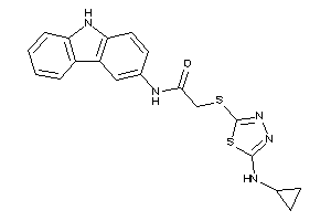 N-(9H-carbazol-3-yl)-2-[[5-(cyclopropylamino)-1,3,4-thiadiazol-2-yl]thio]acetamide