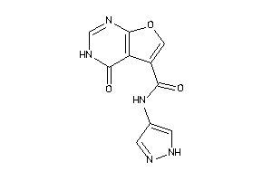 Image of 4-keto-N-(1H-pyrazol-4-yl)-3H-furo[2,3-d]pyrimidine-5-carboxamide