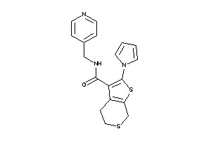Image of N-(4-pyridylmethyl)-2-pyrrol-1-yl-5,7-dihydro-4H-thieno[2,3-c]thiopyran-3-carboxamide