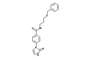 Image of N-(3-benzoxypropyl)-4-(2-keto-4-imidazolin-1-yl)benzamide
