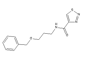 N-(3-benzoxypropyl)thiadiazole-4-carboxamide