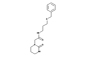 N-(3-benzoxypropyl)-2-(2-ketohexahydropyrimidin-1-yl)acetamide