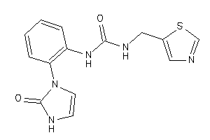 1-[2-(2-keto-4-imidazolin-1-yl)phenyl]-3-(thiazol-5-ylmethyl)urea