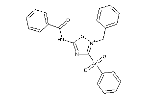 N-(2-benzyl-3-besyl-1,2,4-thiadiazol-2-ium-5-yl)benzamide