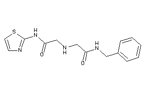 Image of N-benzyl-2-[[2-keto-2-(thiazol-2-ylamino)ethyl]amino]acetamide