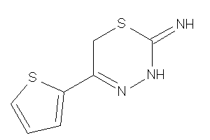 Image of [5-(2-thienyl)-3,6-dihydro-1,3,4-thiadiazin-2-ylidene]amine