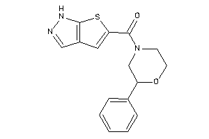 (2-phenylmorpholino)-(1H-thieno[2,3-c]pyrazol-5-yl)methanone