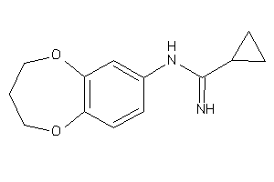N-(3,4-dihydro-2H-1,5-benzodioxepin-7-yl)cyclopropanecarboxamidine