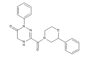 Image of 1-phenyl-3-(2-phenylmorpholine-4-carbonyl)-4,5-dihydro-1,2,4-triazin-6-one