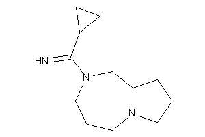 Image of [1,3,4,5,7,8,9,9a-octahydropyrrolo[1,2-a][1,4]diazepin-2-yl(cyclopropyl)methylene]amine
