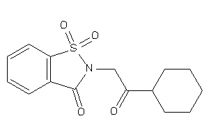 2-(2-cyclohexyl-2-keto-ethyl)-1,1-diketo-1,2-benzothiazol-3-one