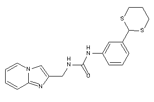 1-[3-(1,3-dithian-2-yl)phenyl]-3-(imidazo[1,2-a]pyridin-2-ylmethyl)urea