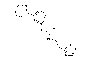 1-[3-(1,3-dithian-2-yl)phenyl]-3-[2-(1,2,4-oxadiazol-5-yl)ethyl]urea