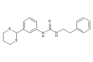1-[3-(1,3-dithian-2-yl)phenyl]-3-phenethyl-urea