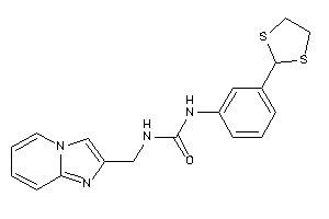 1-[3-(1,3-dithiolan-2-yl)phenyl]-3-(imidazo[1,2-a]pyridin-2-ylmethyl)urea