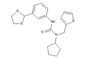 Image of 1-cyclopentyl-3-[3-(1,3-dithiolan-2-yl)phenyl]-1-(2-furfuryl)urea