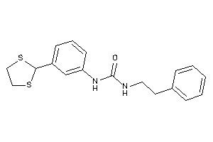 Image of 1-[3-(1,3-dithiolan-2-yl)phenyl]-3-phenethyl-urea