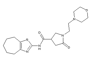 5-keto-1-(2-morpholinoethyl)-N-(5,6,7,8-tetrahydro-4H-cyclohepta[d]thiazol-2-yl)pyrrolidine-3-carboxamide