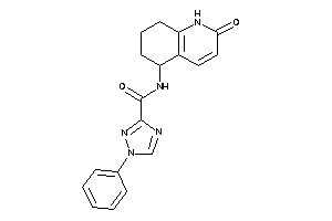 N-(2-keto-5,6,7,8-tetrahydro-1H-quinolin-5-yl)-1-phenyl-1,2,4-triazole-3-carboxamide