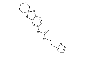 1-[2-(1,2,4-oxadiazol-5-yl)ethyl]-3-spiro[1,3-benzodioxole-2,1'-cyclohexane]-5-yl-urea