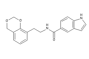 Image of N-[2-(4H-1,3-benzodioxin-8-yl)ethyl]-1H-indole-5-carboxamide