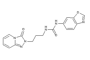 1-(1,3-benzoxazol-6-yl)-3-[3-(3-keto-[1,2,4]triazolo[4,3-a]pyridin-2-yl)propyl]urea