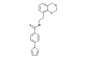 N-[2-(4H-1,3-benzodioxin-8-yl)ethyl]-4-pyrrol-1-yl-benzamide