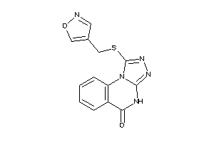 Image of 1-(isoxazol-4-ylmethylthio)-4H-[1,2,4]triazolo[4,3-a]quinazolin-5-one