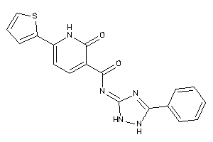 Image of 2-keto-N-(5-phenyl-1,2-dihydro-1,2,4-triazol-3-ylidene)-6-(2-thienyl)-1H-pyridine-3-carboxamide