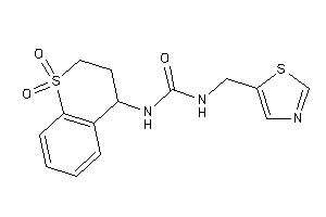 1-(1,1-diketo-3,4-dihydro-2H-thiochromen-4-yl)-3-(thiazol-5-ylmethyl)urea