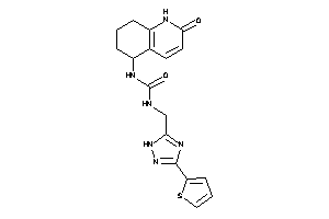 1-(2-keto-5,6,7,8-tetrahydro-1H-quinolin-5-yl)-3-[[3-(2-thienyl)-1H-1,2,4-triazol-5-yl]methyl]urea