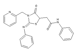 Image of 2-[4-keto-2-phenylimino-3-(2-pyridylmethyl)thiazolidin-5-yl]-N-phenyl-acetamide