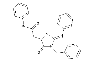 2-(3-benzyl-4-keto-2-phenylimino-thiazolidin-5-yl)-N-phenyl-acetamide
