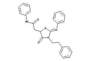 2-(4-keto-3-phenethyl-2-phenylimino-thiazolidin-5-yl)-N-phenyl-acetamide
