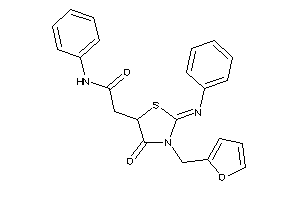 2-[3-(2-furfuryl)-4-keto-2-phenylimino-thiazolidin-5-yl]-N-phenyl-acetamide