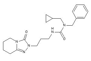 Image of 1-benzyl-1-(cyclopropylmethyl)-3-[3-(3-keto-5,6,7,8-tetrahydro-[1,2,4]triazolo[4,3-a]pyridin-2-yl)propyl]urea
