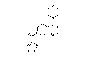 (4-morpholino-6,8-dihydro-5H-pyrido[3,4-d]pyrimidin-7-yl)-(thiadiazol-5-yl)methanone