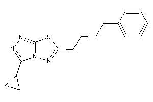 3-cyclopropyl-6-(4-phenylbutyl)-[1,2,4]triazolo[3,4-b][1,3,4]thiadiazole